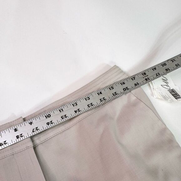 Liz Claiborne Dress Pants Womens 8 Sloane Wool Tan  Career Boot Straight Cut NEW - Picture 2 of 10